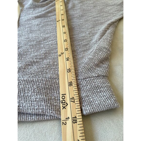 Hollister Womens XS/S Light Gray Cropped Hoodie Streetwear Y2K Style Soft Cozy - Picture 4 of 10